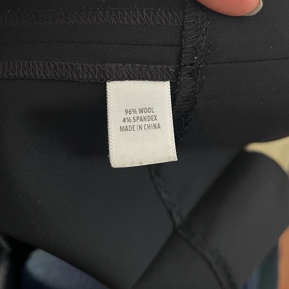 St. John Diana Wool Straight Leg Pants Size 4 Black Workwear Career - Picture 10 of 17